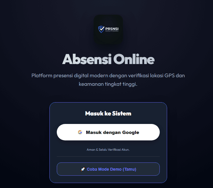 Absensi Online – Sistem Presensi Karyawan Modern