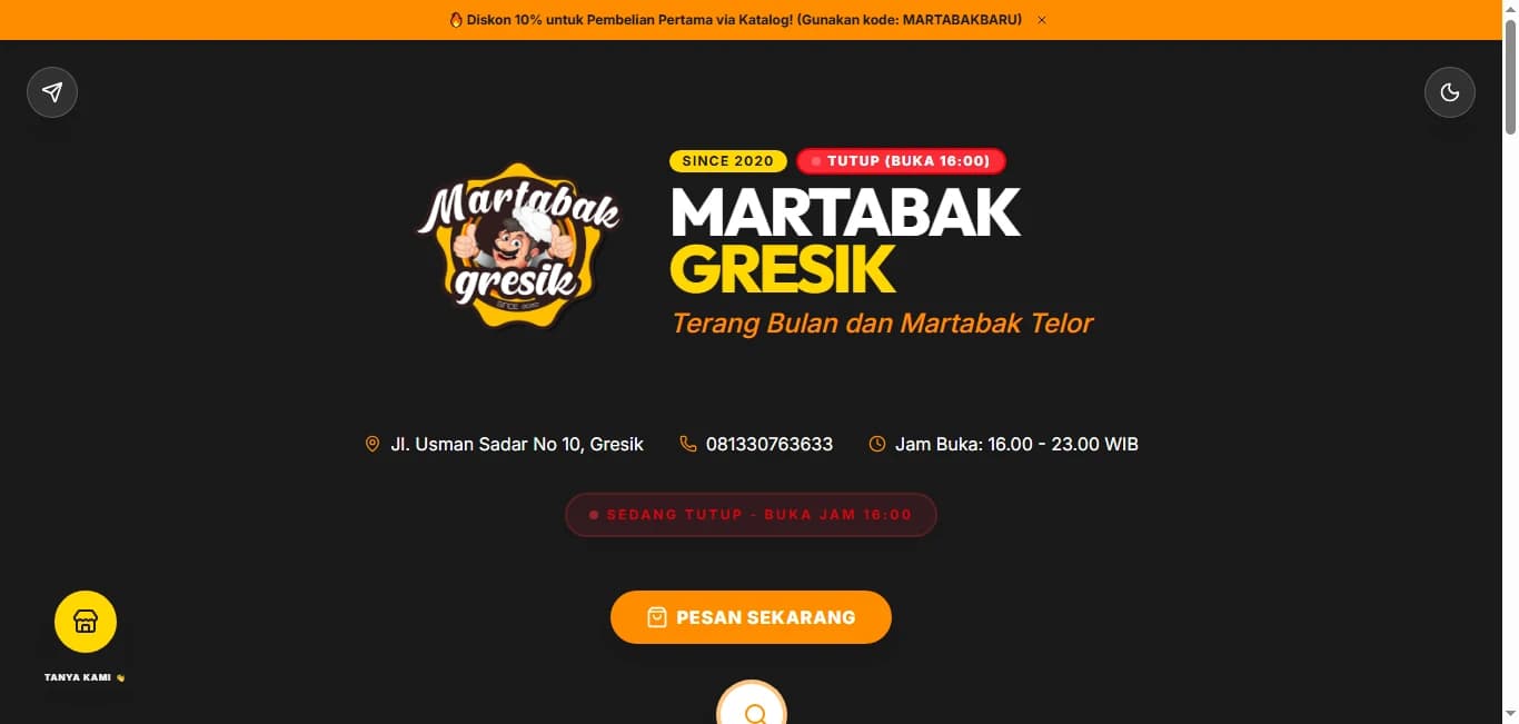 Katalog Digital Interaktif – Martabak Gresik