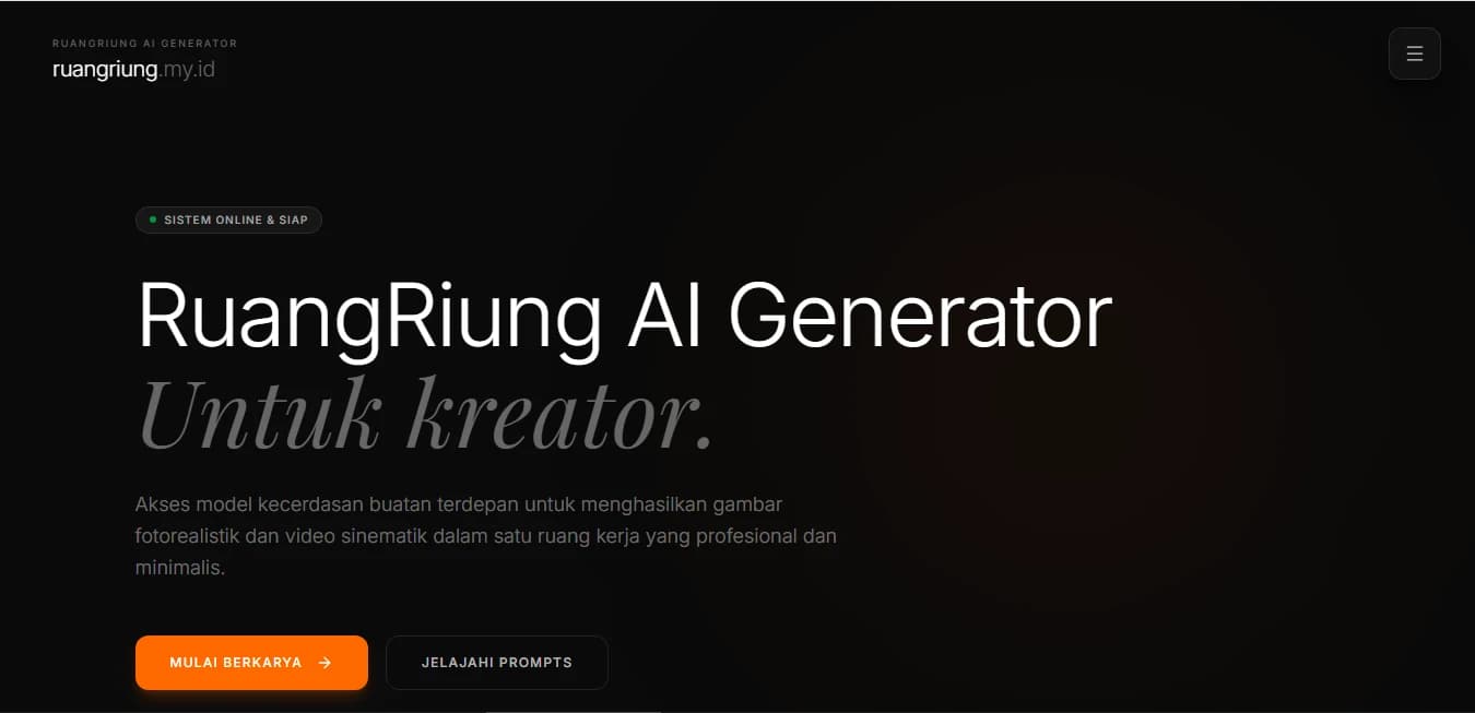 RuangRiung Generator – Multi-Model AI Creative Suite